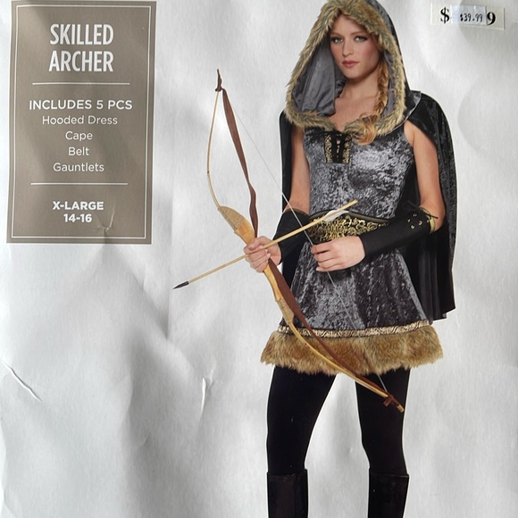 Skilled Archer Adult Costume! New! - Picture 1 of 6
